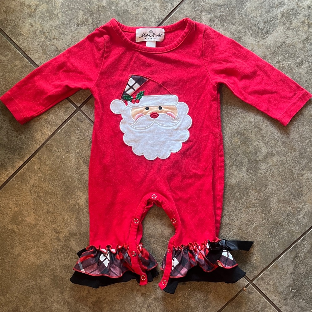 Red Santa Baby Bodysuit